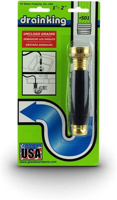 Drain King 501 Unclogs Bathroom Sinks Showers And Swimming Pool