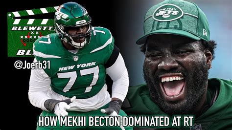 How Mekhi Becton DOMINATED In RT Debut NY Jets Film Review YouTube