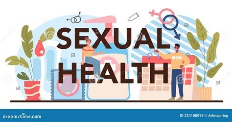 Sexual Health Typographic Header Sexual Education Lesson For Young