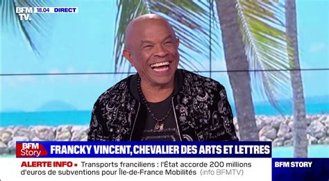 Zapping Du Francky Vincent Nomm Chevalier Des Arts Et Des