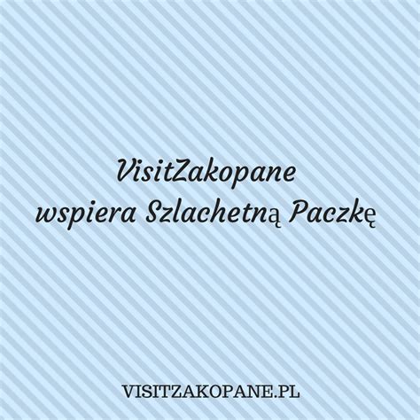 VisitZakopane wspiera Szlachetną Paczkę Apartamenty Visitzakopane pl