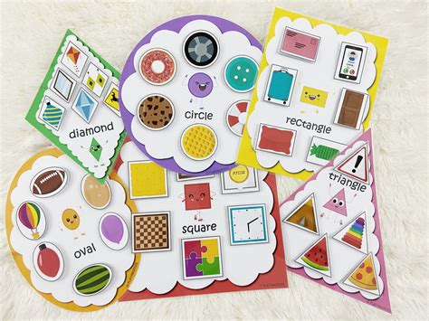 Shapes Pictures Sorting Activity, Sort by Shape, Shapes Matching game ...