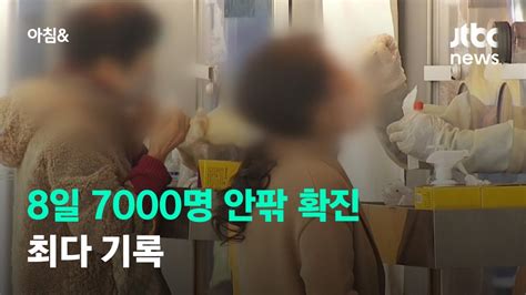 신규 확진자 수 7000명 안팎역대 최다 기록 전망 Jtbc 아침and Youtube