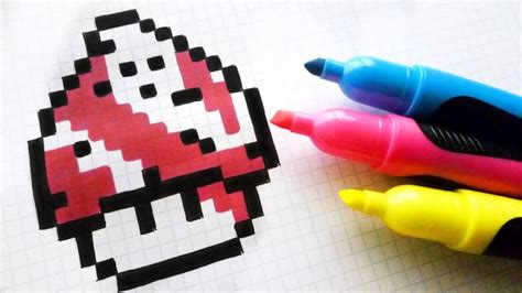 Handmade Pixel Art How To Draw A Youtube Mushroom Pixelart Dibujos Images