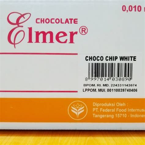 Jual Elmer Cokelat Choco Chip White Kg Shopee Indonesia