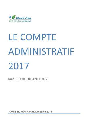 Calaméo Compte Administratif 2017 rapport de présentation