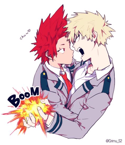 Boku No Hero Academia Kirishima Eijirou Katsuki Bakugou Personajes De Anime Parejas