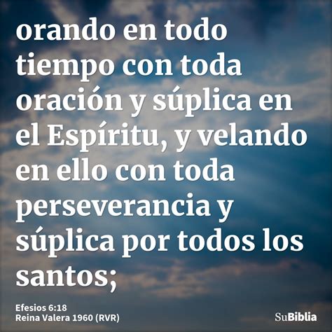 Efesios 6:18 - Biblia