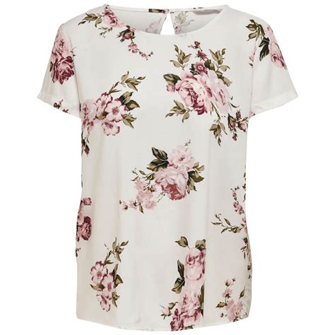 Only Damen Bluse Shirt T Shirt Hemd Blumen Flower Print