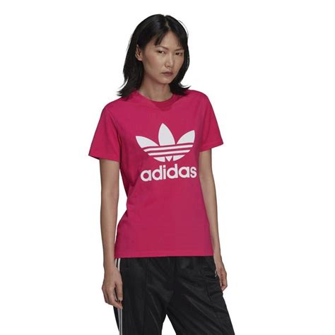 Buy Adidas Originals Womens Adicolor Trefoil T Shirt Real Magenta