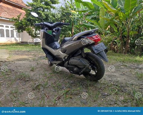 All New Yamaha Nmax Red Doff 2020 Front View Editorial Photo