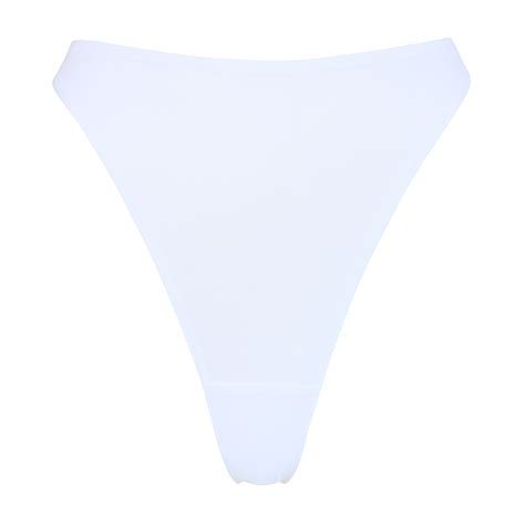 White Mesh High Cut Thong Flash You And Me Lingerie