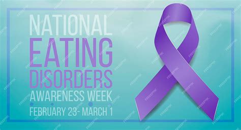 Premium Vector National Eating Disorders Awareness Week Concept