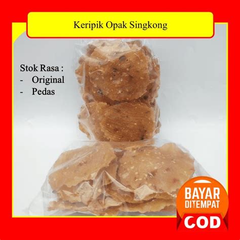 Makanan Tradsional Jawa Barat Keripik Opak Mentah Makanan Ringan Oleh