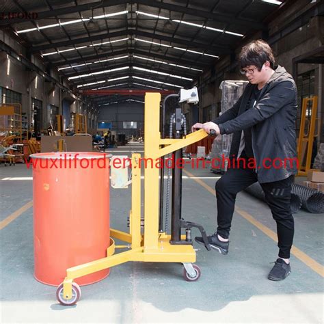 Heavy Duty 450kg Oil Drum Lifter Hydraulic Manual Drum Stacker Drum