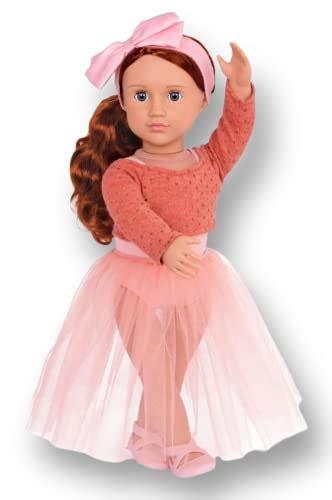 Our Generation Aubrie 18 Inch Ballet Doll Red Hair And Freckles