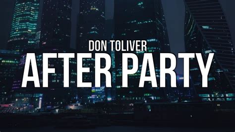 Don Toliver - After Party (Lyrics) Chords - Chordify