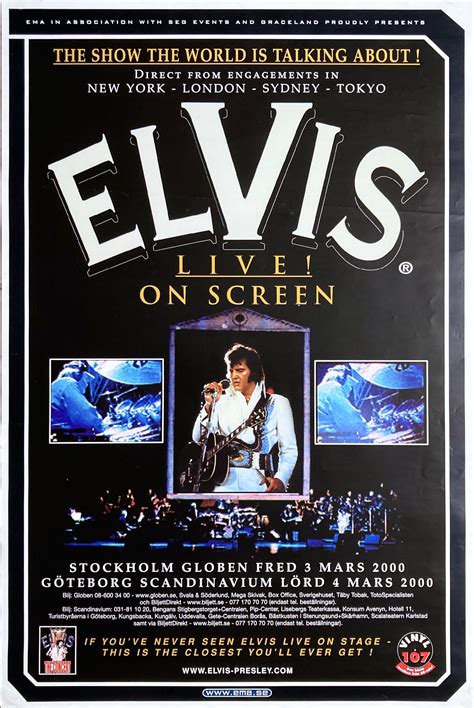 Nostalgipalatset Elvis Presley Live On Screen Stockholm