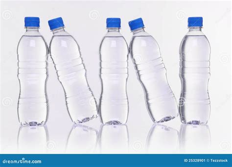 Water Bottles Reflection Stock Image Image Of Bottles 25328901