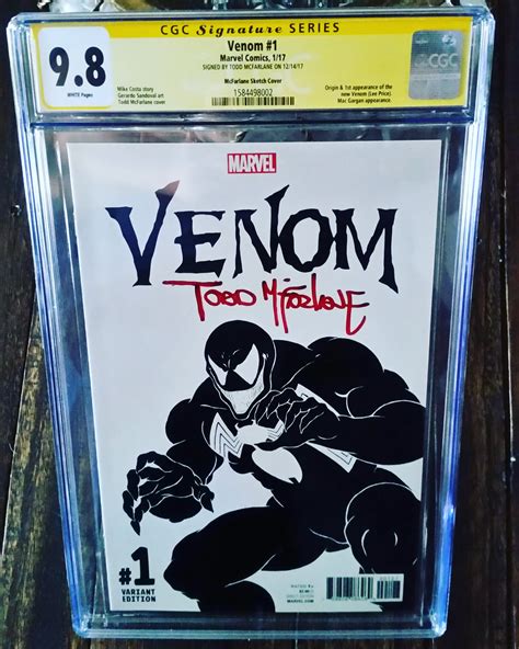 Venom no.1 Todd Mcfarlane Variant Signed by Todd Mcfarlane ...