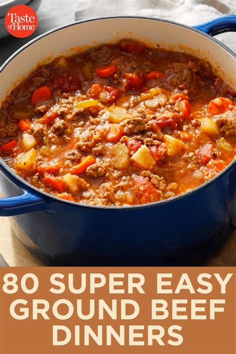 Easy Ground Beef Dinners You Can Make Tonight Dinner With Ground