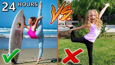 24 Hours As Sofie Dossi Challenge Normal Person Vs Contortionist Youtube