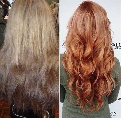 Blonde To Red Before And After At AvalonSalonSpa Fredericton NB