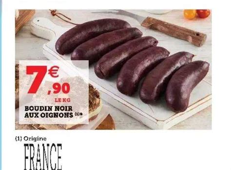 Promo Boudin Noir Aux Oignons Chez Hyper U Icatalogue Fr