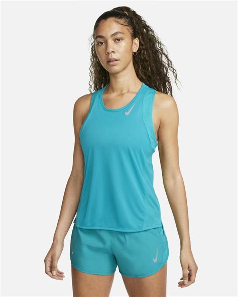 Mujer Nike Partes De Arriba Nike Dri Fit Race Rapid Teal