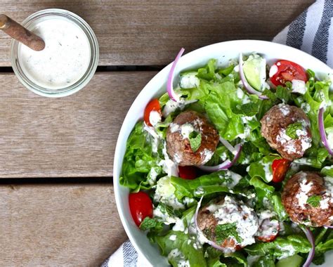 Whole30 Greek Lamb Meatballs With Tzatziki Sauce The Defined Dish