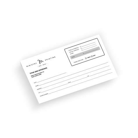 Design Your Own – Offering Envelopes | Ministry Printing