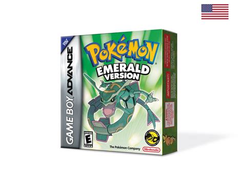 Pokemon Emerald Box for Game Boy Nintendo US Version HQ Inner Tray ...