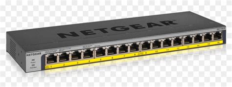 Netgear Unmanaged Switch Additions - Switch Poe 16 Ports, HD Png ...