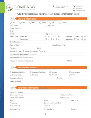 Fillable Online MMH Psychological Testing Authorization Request PTAR