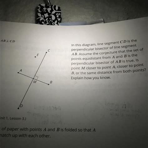 6 AB ICD In This Diagram Line Segment CD Is The Perpendicular