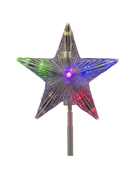 Kurt Adler Rotating Star Pinwheel Pathway Marker Led 6 Light Digs N Ts