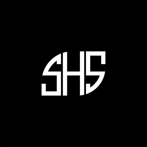 SHS letter logo design on black background. SHS creative initials ...