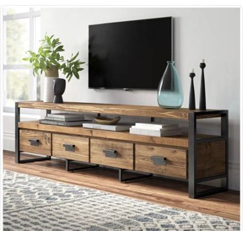 Pin By Deann Halverson On Cozy Home Decor Tv Stand Wood Living Room