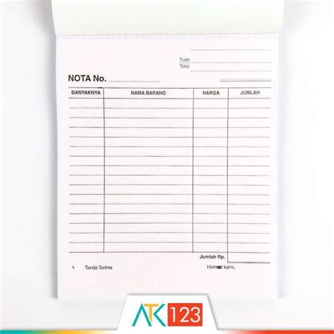 Jual Nota Kontan Paperline Besar 3 Ply Nk B3 Ncr Di Seller Atk123