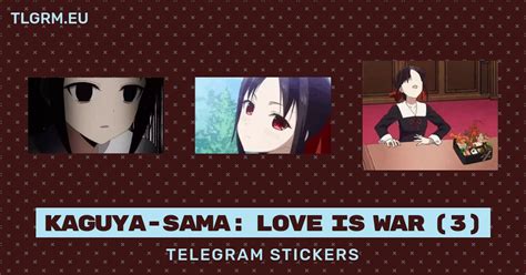 Kaguya Sama Love Is War Animated Sticker Set For Telegram