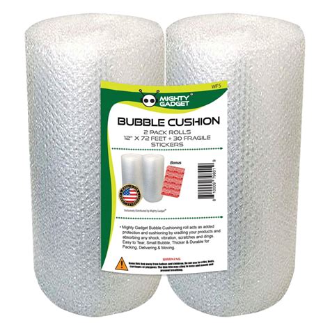 Buy 2 Pack Mighty Gadget Bubble Cushioning Wrap Rolls Air Bubble 12