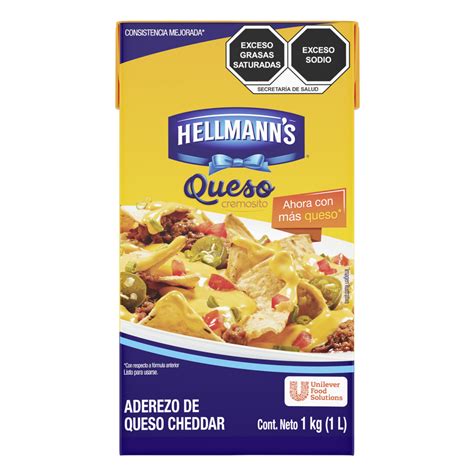 Aderezo Queso Cheddar Hellmann 12 1l Sigma Foodservice