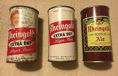 Three Rheingold Flat Top Beer Cans -- Antique Price Guide Details Page