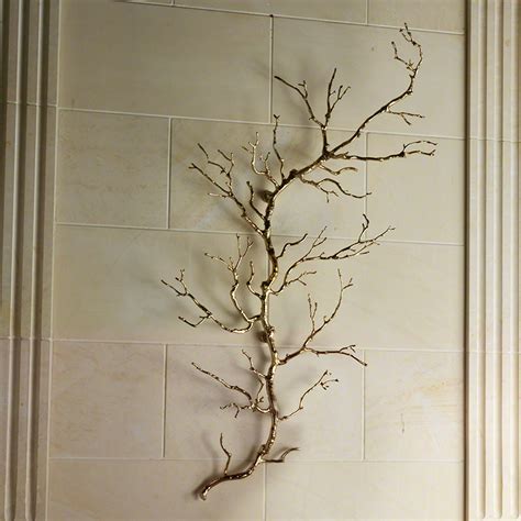 Global Views Twig Wall Art Brass