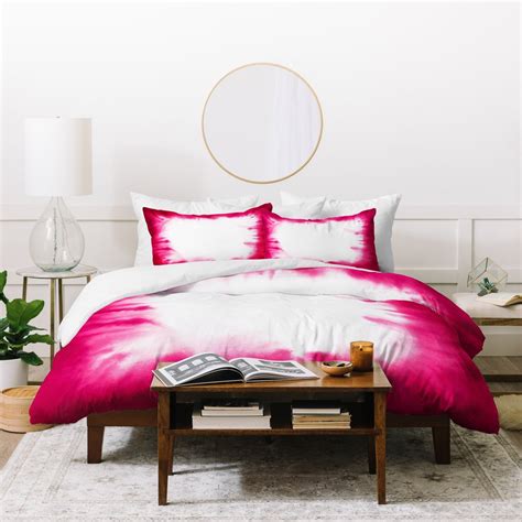 Order Jacqueline Maldonado Edge Dye Fuchsia Duvet Cover Bedding Set