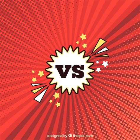 Fondo De Versus Con Estilo Moderno Vector Gratis