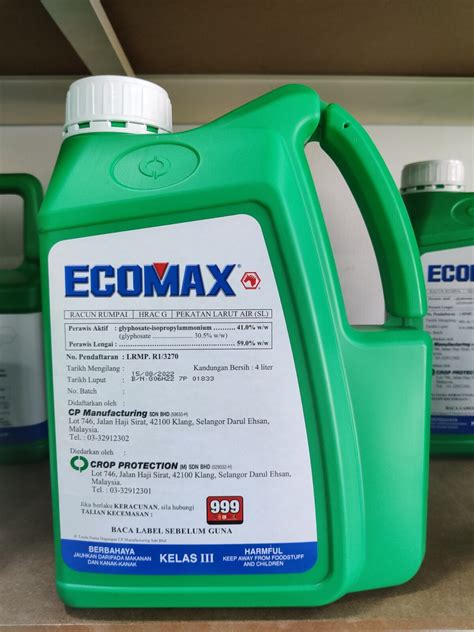 ECOMAX 4 LITER RACUN RUMPUT Lazada