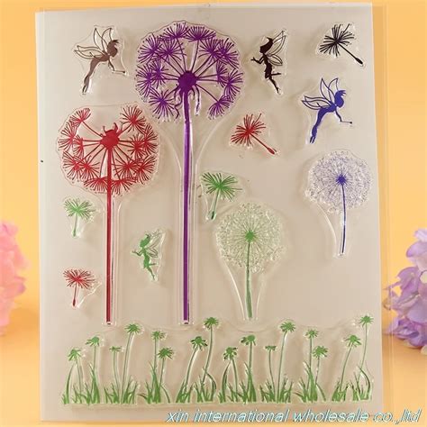 Dandelion faerie scrapbook DIY clear stamps scrapbooking ACRYLIC VINTAGE stamps for scrapbooking ...