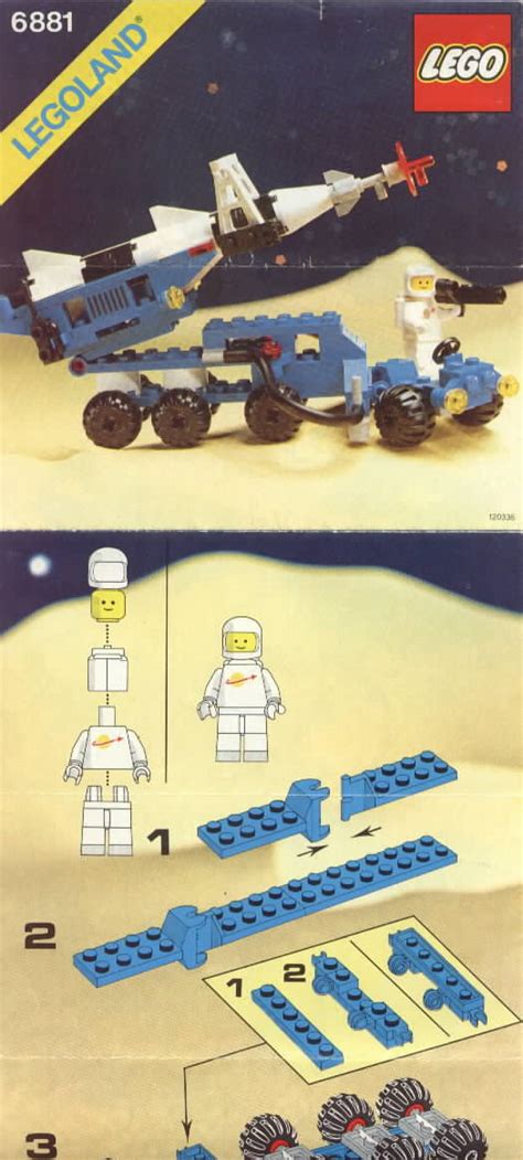 Lego Instructions For Set 6881 Lunar Rocket Launcher Space Classic