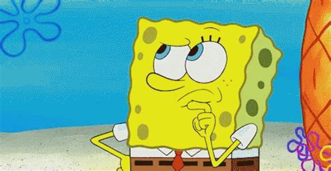 Spongebob Thinking